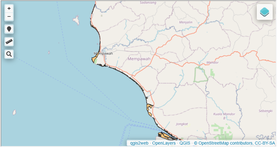Kerapatan Vegetasi Mangrove Kabupaten Mempawah Tahun 2024